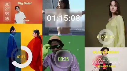 Countdown Timers Elements template preview
