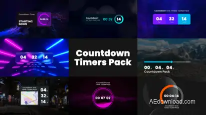 Countdown Timers Video Displays template preview