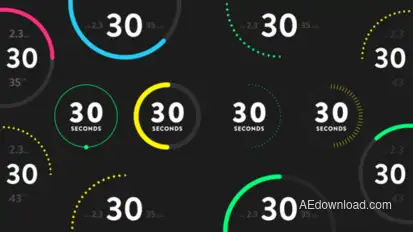 Countdown Timers for Fitness Elements template preview