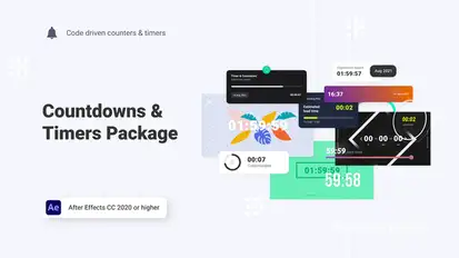 Countdowns & Timers Pack Elements template preview