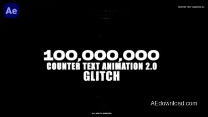 Counter Text Animation 2.0 Infographics template preview