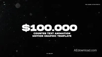 Counter Text Animation Infographics template preview