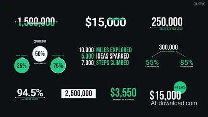 Counters Infographics template preview