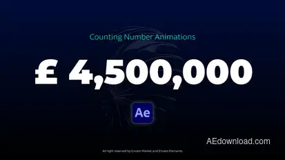 Counting Number Animations Infographics template preview