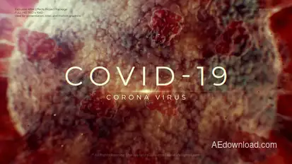 Covid-19 Virus Cinematic Title Titles template preview