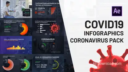 COVID19 Infographics Coronavirus Pack Infographics template preview