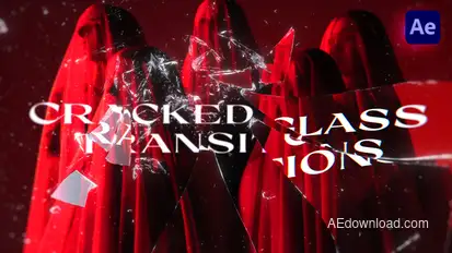 Cracked Glass Transitions broadcast-packages template preview