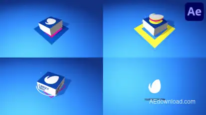 Crazy Box Logo Reveal | After Effects Logo Stings template preview