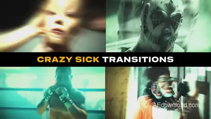 Crazy Sick Transitions | After Effects Elements template preview