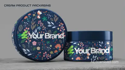 Cream Product Packaging Product Promo template preview