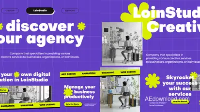 Creative Agency Product Promo template preview