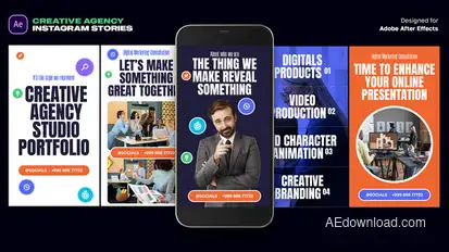 Creative Agency Instagram Stories Product Promo template preview