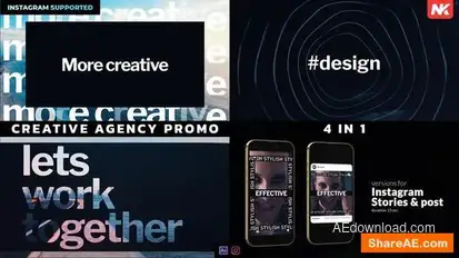 Creative Agency Promo Openers template preview