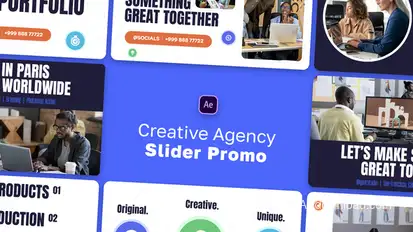 Creative Agency Slider Promo Product Promo template preview
