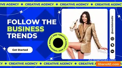 Creative Agency Slides Promo Openers template preview