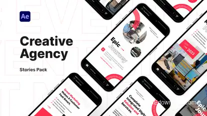 Creative Agency Stories Pack Video Display After Effect Template Product Promo template preview