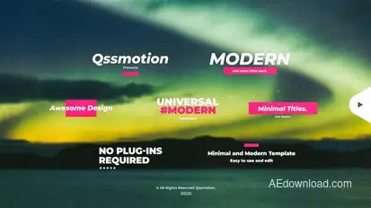 Creative and Modern Titles Titles template preview