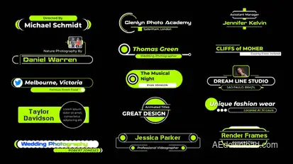 Creative Animated Titles Elements template preview