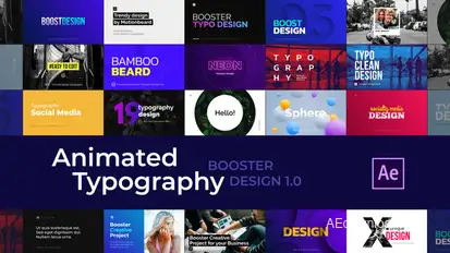 Creative Animated Typography Titles template preview