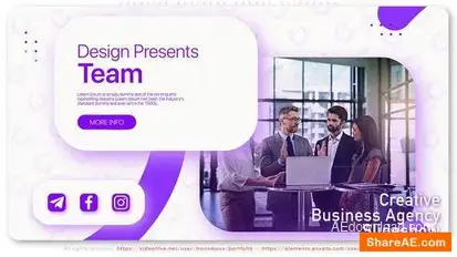 Creative Business Agency Slideshow Openers template preview