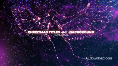 Creative Christmas Opener with Particles Video Displays template preview