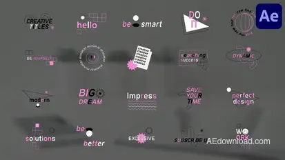 Creative Designer Titles for After Effects Titles template preview