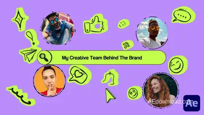 Creative Doodles Team Intro Openers template preview