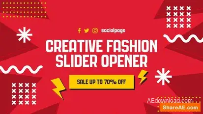 Creative Fashion Slider Opener Openers template preview