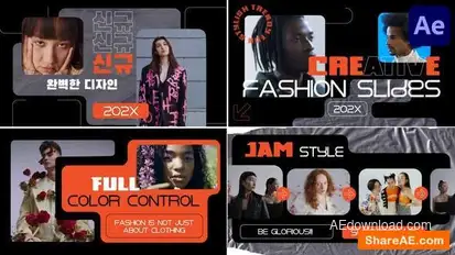 Creative Fashion Slides for After Effects Openers template preview