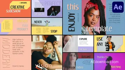 Creative Fold Scenes for After Effects Openers template preview