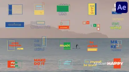 Creative Geometric Titles for After Effects Titles template preview