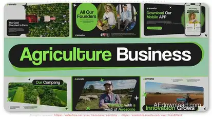 Creative Innovation Agriculture Business Openers template preview
