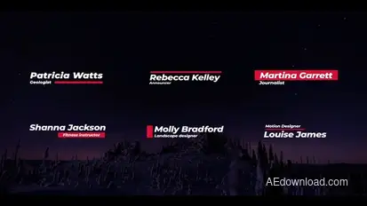 Creative Lower Thirds Titles template preview