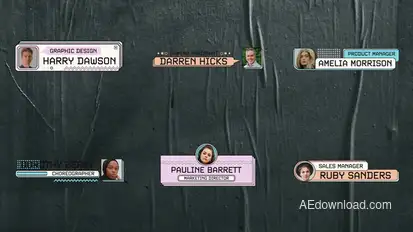 Creative Lower Thirds Titles template preview