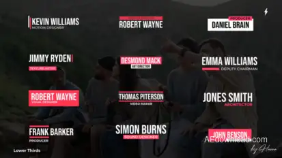 Creative Lower Thirds - AE Elements template preview