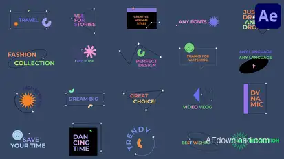 Creative Minimal Titles for After Effects Titles template preview