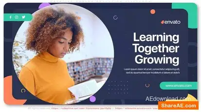 Creative Modern Education Slideshow Openers template preview