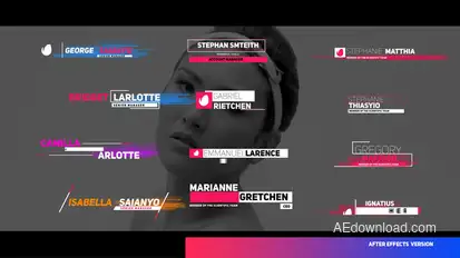 Creative Modern Lower Thirds Titles template preview