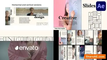 Creative Modern Slideshow for After Effects Openers template preview