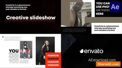 Creative Modern Slideshow for After Effects Openers template preview