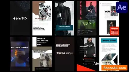 Creative Modern Stories for After Effects Openers template preview