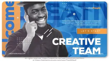 Creative People. Team Promo Openers template preview