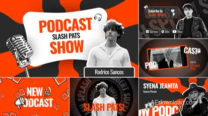 Creative Podcast Intro Openers template preview