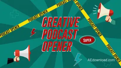 Creative Podcast Opener Elements template preview