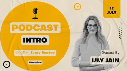 Creative Podcast | Youtube Vlog Intro Openers template preview