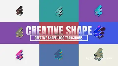 Creative Shape Logo Transitions Elements template preview