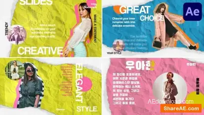 Creative Slides for After Effects Openers template preview