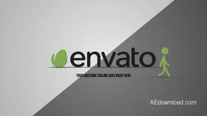 Creative Stick Figure Logo Stings template preview