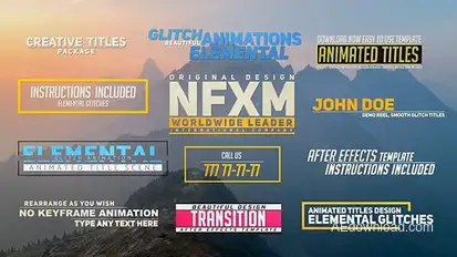 Creative Titles Titles template preview