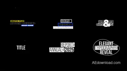 Creative Titles | AE Titles template preview